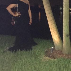 Black Floor Length Boutique Gown